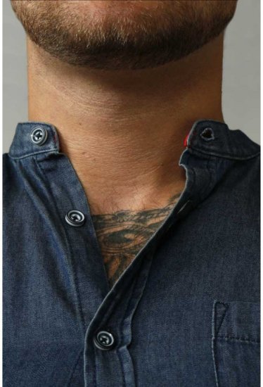 D555 Astra Short Sleeve Denim Shirt - Košulje - Muške Košulje Veliki Brojevi