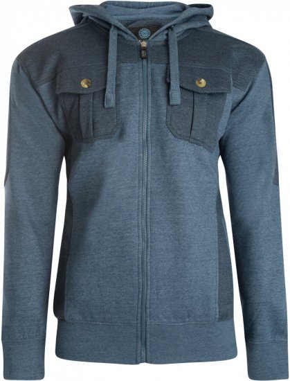 Kam Jeans 700 Contrast Print Hoody Denim - Puloveri & dukserice - Muške Puloveri & dukserice veliki brojevi