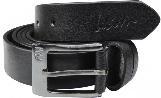 Kam Jeans 913 Jeans Belt Genuine Leather Black, 3,5cm - Remenje - Muški remeni velikih veličina