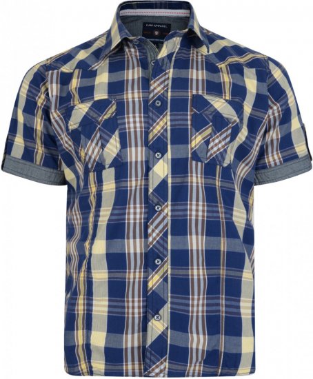 Kam Jeans 6148 Short Sleeve Shirt Safari - Košulje - Muške Košulje Veliki Brojevi