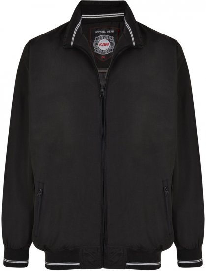 Kam Jeans 436 Summer Jacket Black - Jakne - Muške Jakne Veliki Brojevi
