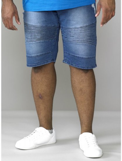 D555 Rodrigo Stretch Biker Style Shorts - Kratke hlače - Muške Kratke Hlače Veliki Brojevi 
