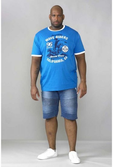 D555 Rodrigo Stretch Biker Style Shorts - Kratke hlače - Muške Kratke Hlače Veliki Brojevi 