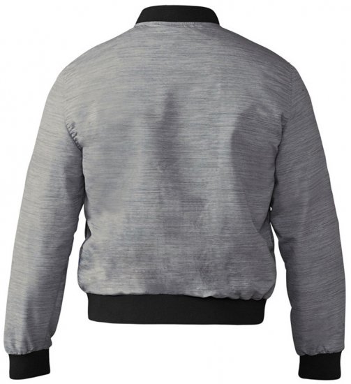 D555 Lou Bomber Jacket Grey - Jakne - Muške Jakne Veliki Brojevi
