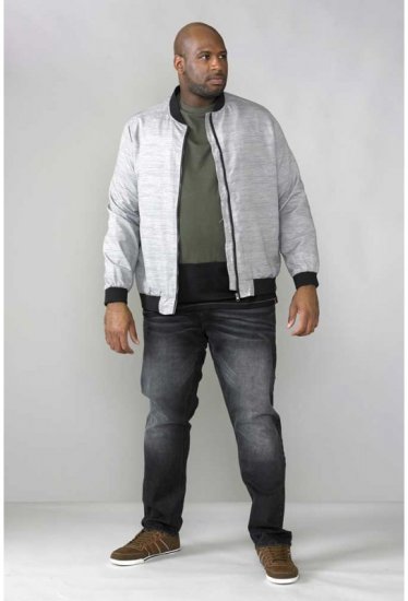 D555 Lou Bomber Jacket Grey - Jakne - Muške Jakne Veliki Brojevi