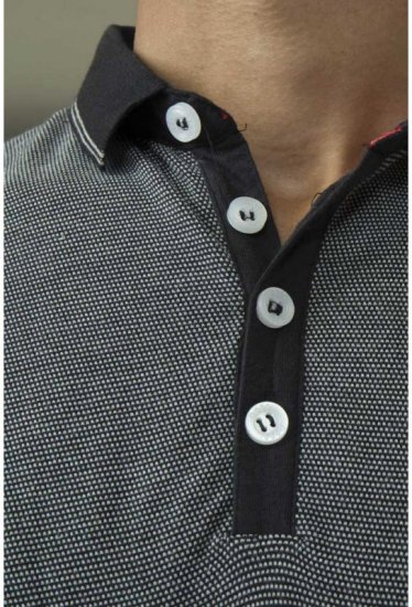 D555 Cecil Polo Black - Polo majice - Muške Polo Majice Veliki Brojevi