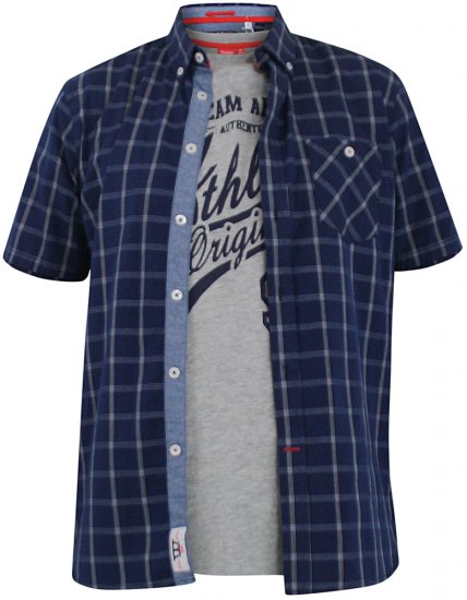 D555 Liberty Short Sleeve Shirt & T-shirt Combo - Košulje - Muške Košulje Veliki Brojevi