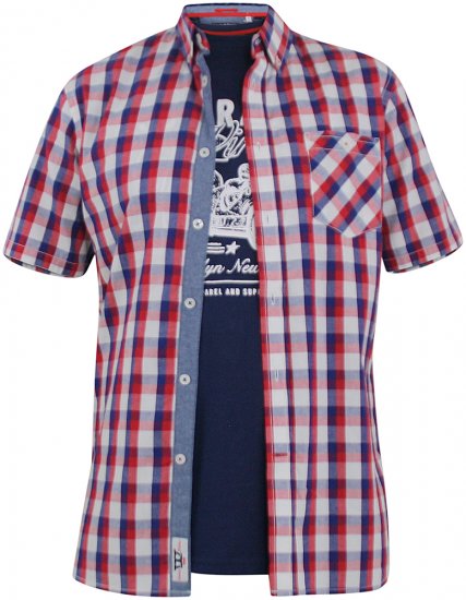 D555 Hadwin Short Sleeve Shirt & T-shirt Combo - Košulje - Muške Košulje Veliki Brojevi