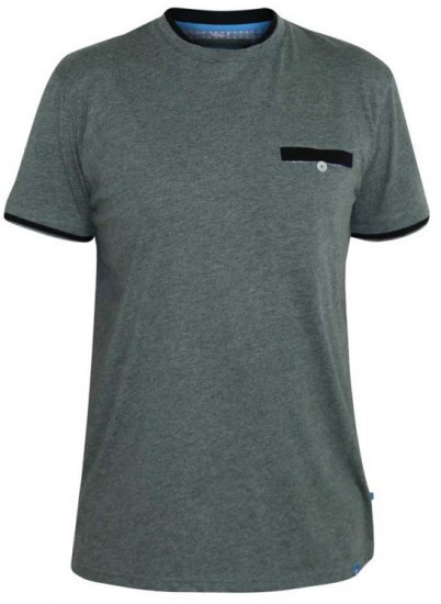 D555 Nelly T-shirt Khaki - Majice Kratkih Rukava - Muške Majice Kratkih Rukava Veliki Brojevi 