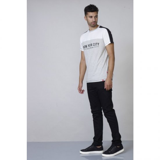 D555 Alvester T-shirt Grey - Majice Kratkih Rukava - Muške Majice Kratkih Rukava Veliki Brojevi 