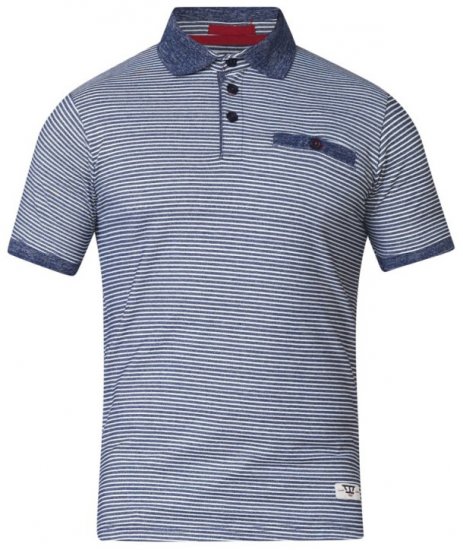 D555 Tyrone Polo Blue - Polo majice - Muške Polo Majice Veliki Brojevi