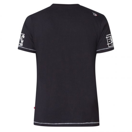D555 Ethan T-shirt Black - Majice Kratkih Rukava - Muške Majice Kratkih Rukava Veliki Brojevi 