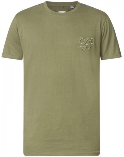 D555 Kambria Couture T-shirt Khaki - Majice Kratkih Rukava - Muške Majice Kratkih Rukava Veliki Brojevi 