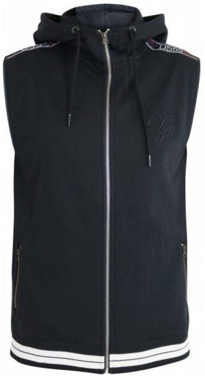 D555 Chemung Short Sleeve Hoodie Black - Puloveri & dukserice - Muške Puloveri & dukserice veliki brojevi