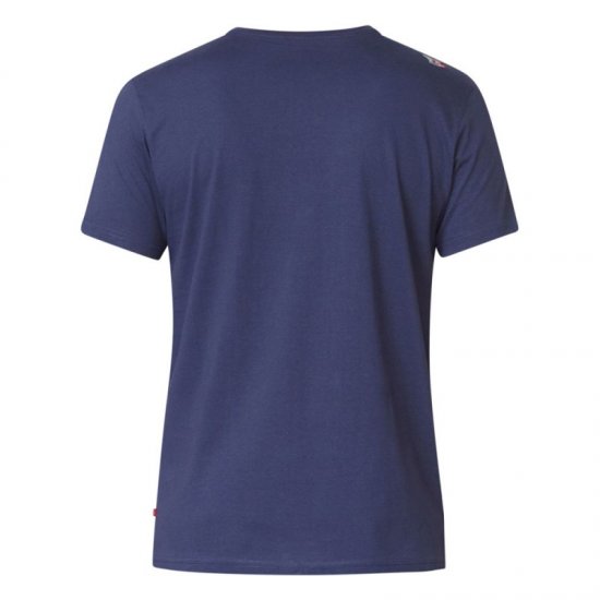 D555 Kenton T-shirt Navy - Majice Kratkih Rukava - Muške Majice Kratkih Rukava Veliki Brojevi 
