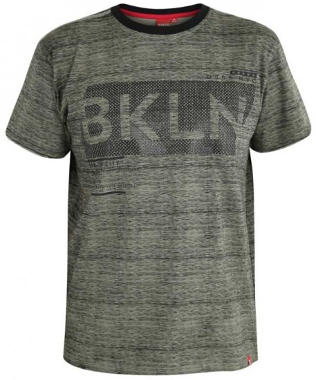 D555 NewYork Brooklyn T-shirt Khaki - Majice Kratkih Rukava - Muške Majice Kratkih Rukava Veliki Brojevi 