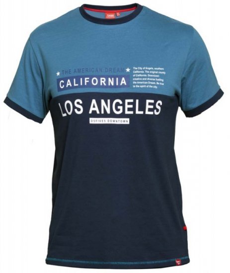 D555 Jackson T-shirt Teal - Majice Kratkih Rukava - Muške Majice Kratkih Rukava Veliki Brojevi