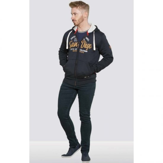 D555 Stockton Hoodie Navy - Puloveri & dukserice - Muške Puloveri & dukserice veliki brojevi