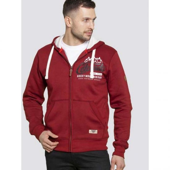 D555 Durham Hoodie Red - Puloveri & dukserice - Muške Puloveri & dukserice veliki brojevi