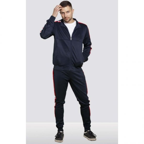 D555 Brookes Couture Zip Up Navy - Puloveri & dukserice - Muške Puloveri & dukserice veliki brojevi