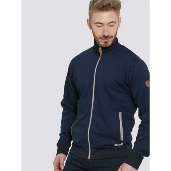 D555 Buxton Full Zip Sweatshirt Navy - Puloveri & dukserice - Muške Puloveri & dukserice veliki brojevi