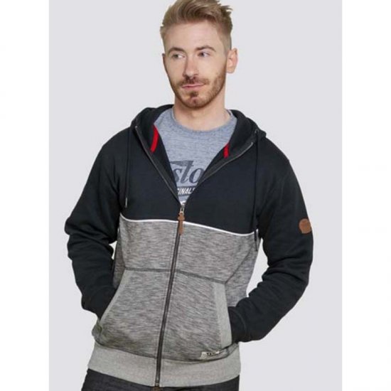 D555 Lamarsh Hoodie Navy - Puloveri & dukserice - Muške Puloveri & dukserice veliki brojevi