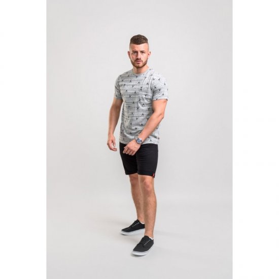 D555 Dario T-shirt Grey - Majice Kratkih Rukava - Muške Majice Kratkih Rukava Veliki Brojevi 