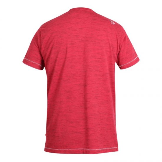 D555 Shelton T-shirt Red - Majice Kratkih Rukava - Muške Majice Kratkih Rukava Veliki Brojevi 