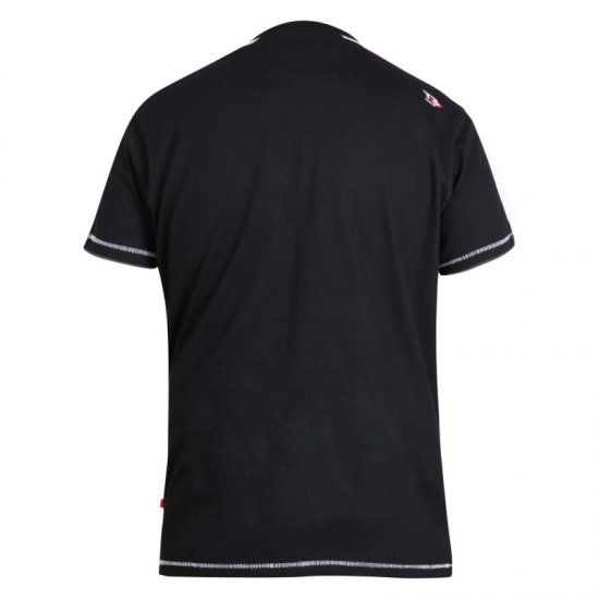 D555 Walton T-shirt Black - Majice Kratkih Rukava - Muške Majice Kratkih Rukava Veliki Brojevi 