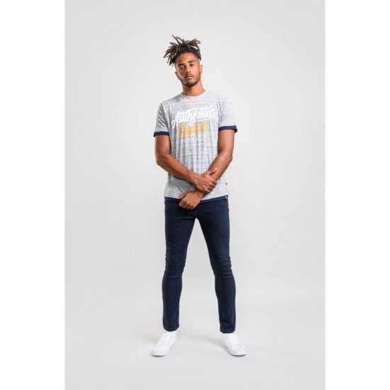 D555 Finn T-shirt Grey - Majice Kratkih Rukava - Muške Majice Kratkih Rukava Veliki Brojevi 