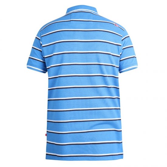 D555 Holmes Polo Blue - Polo majice - Muške Polo Majice Veliki Brojevi