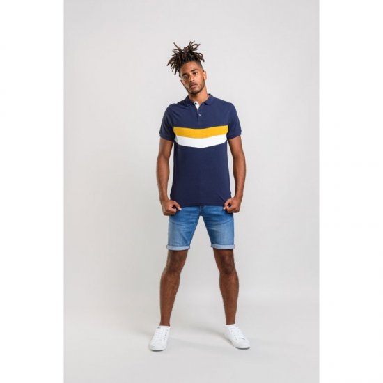 D555 Hopkins Polo Navy - Polo majice - Muške Polo Majice Veliki Brojevi