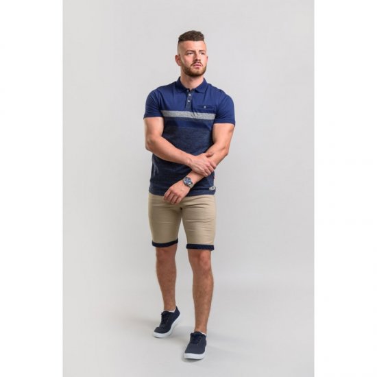 D555 Lawson Polo Navy - Polo majice - Muške Polo Majice Veliki Brojevi