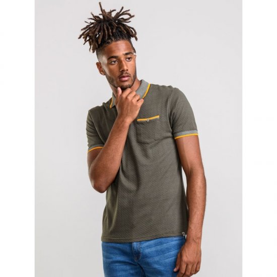 D555 Marshall Polo Khaki - Polo majice - Muške Polo Majice Veliki Brojevi