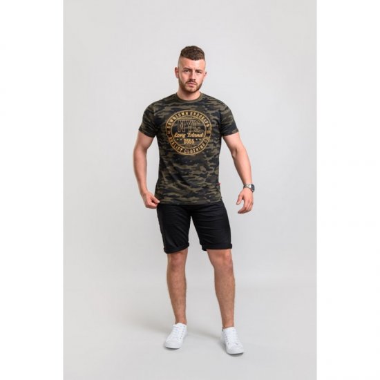 D555 Thompson T-shirt Jungle Camo - Majice Kratkih Rukava - Muške Majice Kratkih Rukava Veliki Brojevi 