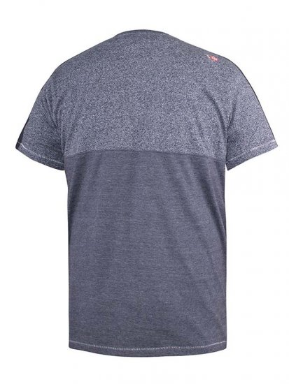 D555 Anson Originals Printed T-shirt Denim Marl - Majice Kratkih Rukava - Muške Majice Kratkih Rukava Veliki Brojevi 