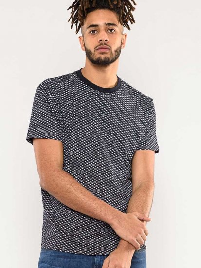 D555 Canton T-shirt Navy - Majice Kratkih Rukava - Muške Majice Kratkih Rukava Veliki Brojevi 