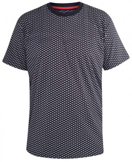 D555 Canton T-shirt Navy - Majice Kratkih Rukava - Muške Majice Kratkih Rukava Veliki Brojevi 