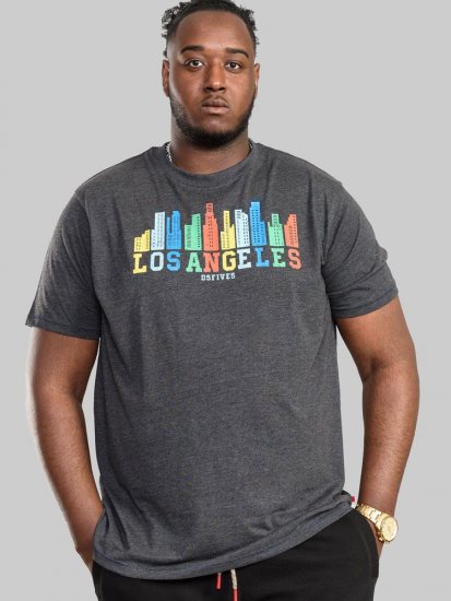 D555 Hemford Printed T-Shirt - Majice Kratkih Rukava - Muške Majice Kratkih Rukava Veliki Brojevi 