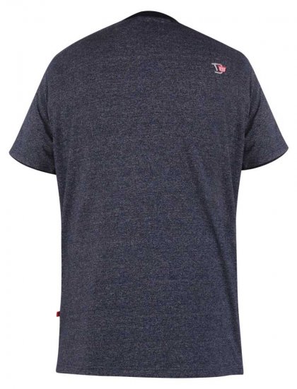 D555 Tiverton Printed Fine Stripe T-shirt - Majice Kratkih Rukava - Muške Majice Kratkih Rukava Veliki Brojevi 