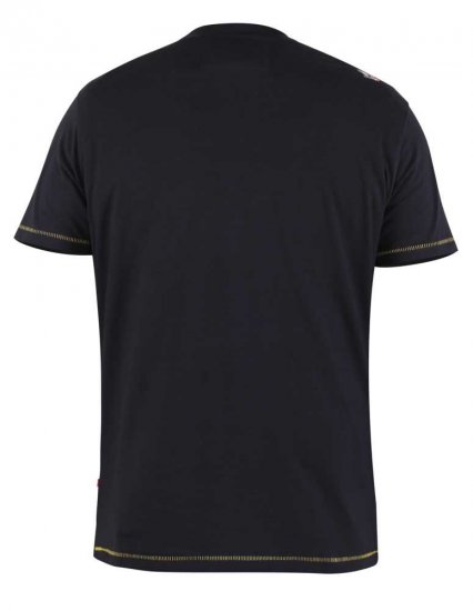 D555 Taunton Neon Printed T-Shirt - Majice Kratkih Rukava - Muške Majice Kratkih Rukava Veliki Brojevi 