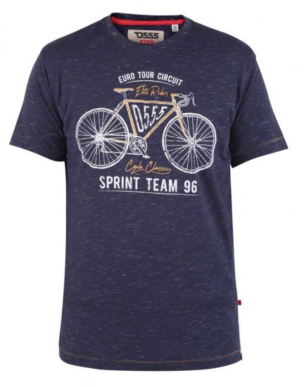 D555 Cheddar Euro Tour Bicycle Printed T-shirt - Majice Kratkih Rukava - Muške Majice Kratkih Rukava Veliki Brojevi 