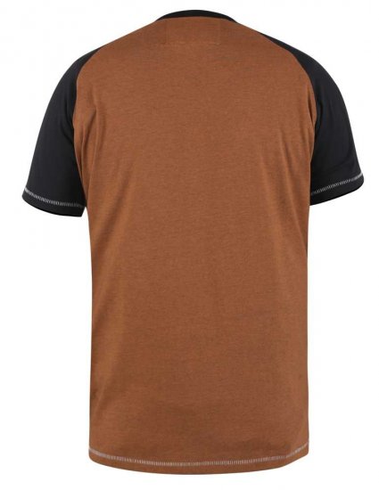 D555 Charmouth Raglan Sleeve Printed T-Shirt - Majice Kratkih Rukava - Muške Majice Kratkih Rukava Veliki Brojevi 