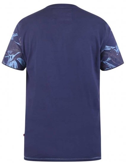 D555 BROMLEY Floral Panel Printed T-Shirt - Majice Kratkih Rukava - Muške Majice Kratkih Rukava Veliki Brojevi 