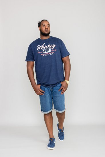 D555 ROSS Printed T-Shirt - Majice Kratkih Rukava - Muške Majice Kratkih Rukava Veliki Brojevi 