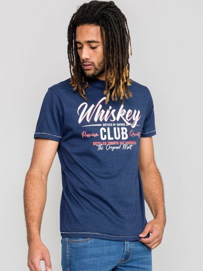 D555 ROSS Printed T-Shirt - Majice Kratkih Rukava - Muške Majice Kratkih Rukava Veliki Brojevi 