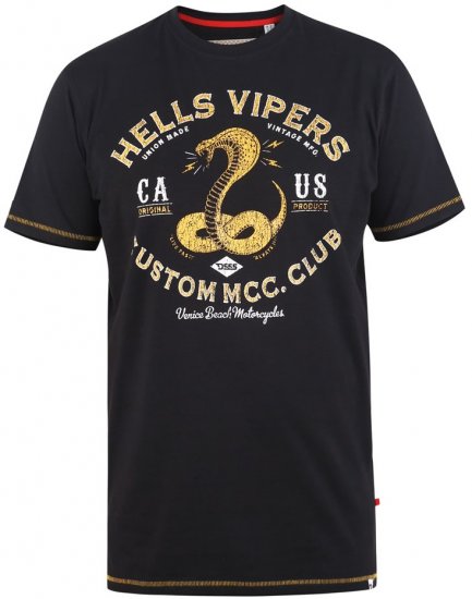 D555 WOOTON Printed T-Shirt - Majice Kratkih Rukava - Muške Majice Kratkih Rukava Veliki Brojevi 