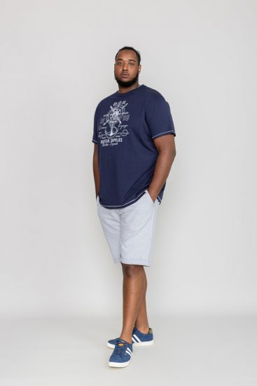 D555 CANTERBURY Printed T-Shirt - Majice Kratkih Rukava - Muške Majice Kratkih Rukava Veliki Brojevi 