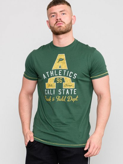 D555 TOVIL Printed T-Shirt - Majice Kratkih Rukava - Muške Majice Kratkih Rukava Veliki Brojevi 