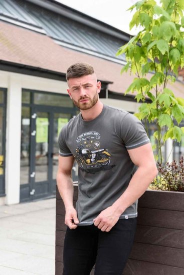 D555 BEXLEYHEATH Motorcycle Club T-Shirt - Majice Kratkih Rukava - Muške Majice Kratkih Rukava Veliki Brojevi 